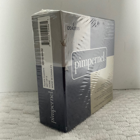 Pimpernel Set of 6 Coasters - HOME - New in Box - Picture 6 of 9